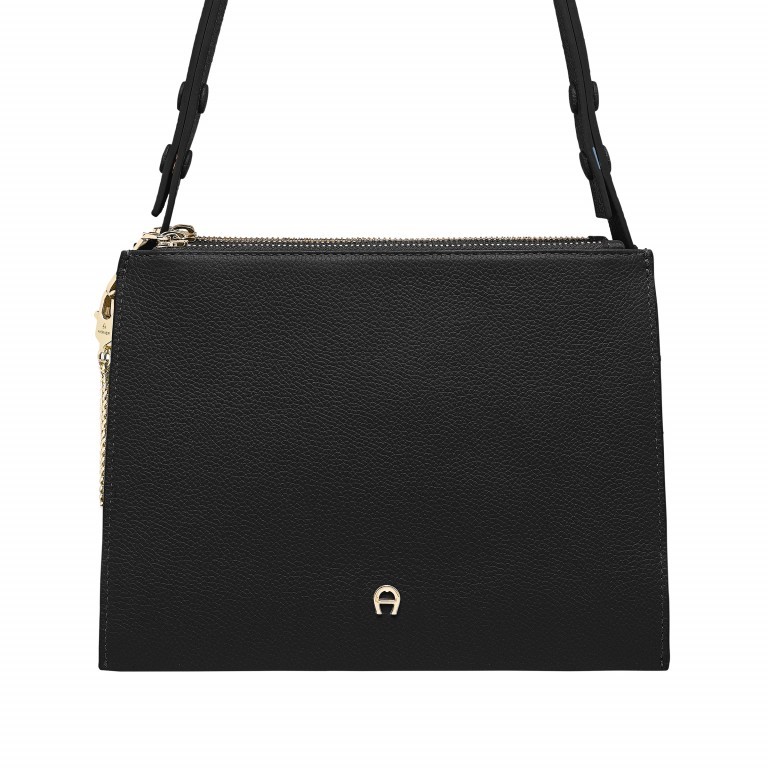 Umhängetasche Lana 135-355 Black, Farbe: schwarz, Marke: AIGNER, EAN: 4055539227059, Abmessungen in cm: 24x18x9, Bild 1 von 6