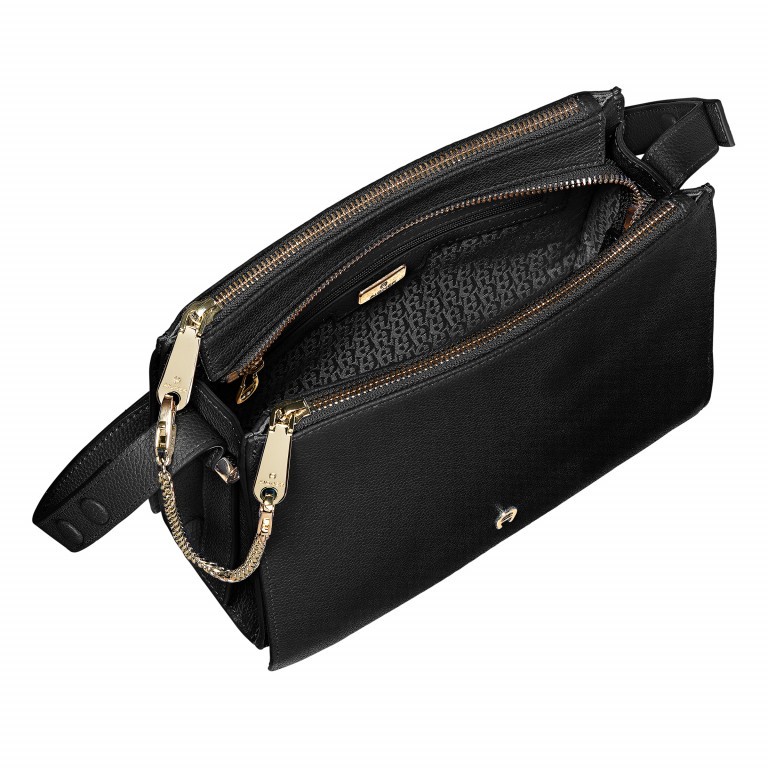 Umhängetasche Lana 135-355 Black, Farbe: schwarz, Marke: AIGNER, EAN: 4055539227059, Abmessungen in cm: 24x18x9, Bild 4 von 6