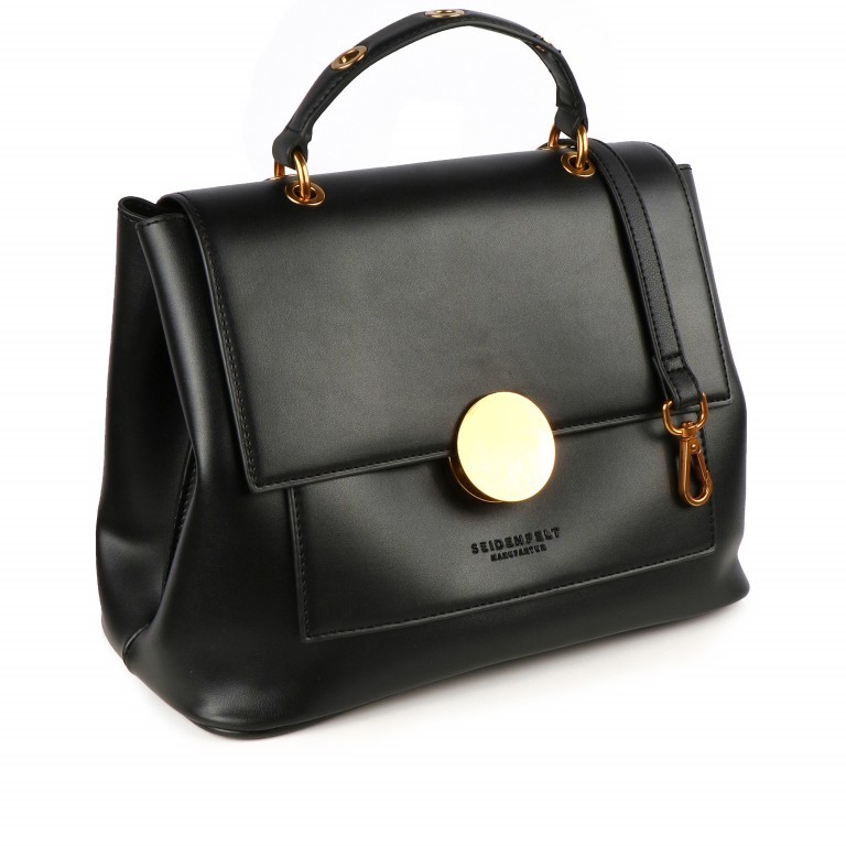 Handtasche Visby Black, Farbe: schwarz, Marke: Seidenfelt, EAN: 4251634218989, Abmessungen in cm: 30x23.5x15, Bild 2 von 5