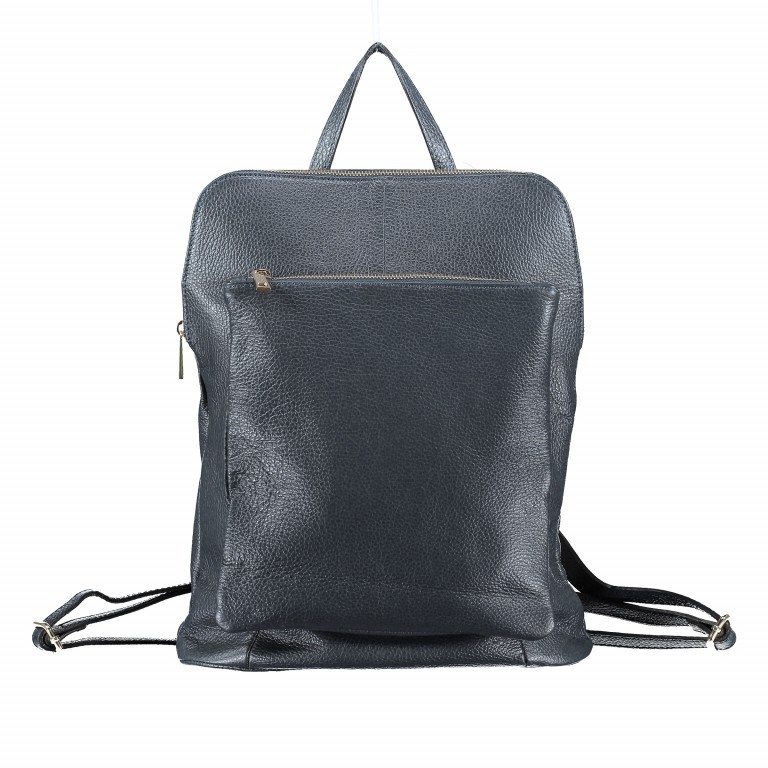 Rucksack / Umhängetasche Dollaro Dunkelblau, Farbe: blau/petrol, Marke: Hausfelder Manufaktur, EAN: 4065646002890, Abmessungen in cm: 29x38x11, Bild 1 von 7