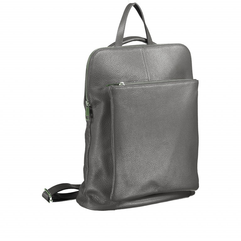 Rucksack / Umhängetasche Dollaro Dunkelgrau, Farbe: grau, Marke: Hausfelder Manufaktur, EAN: 4065646002913, Abmessungen in cm: 29x38x11, Bild 2 von 6