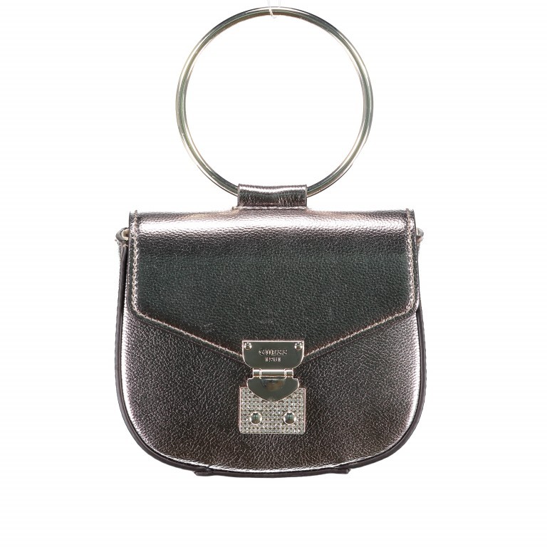 Umhängetasche Lyndia Pewter, Farbe: metallic, Marke: Guess, EAN: 0190231203025, Abmessungen in cm: 16.5x15x6, Bild 1 von 6