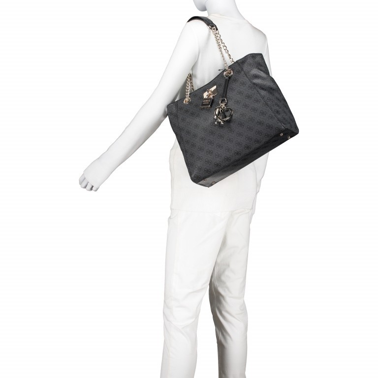 Shopper Downtown Cool Coal, Farbe: anthrazit, Marke: Guess, EAN: 0190231222453, Abmessungen in cm: 34x27x10, Bild 4 von 6