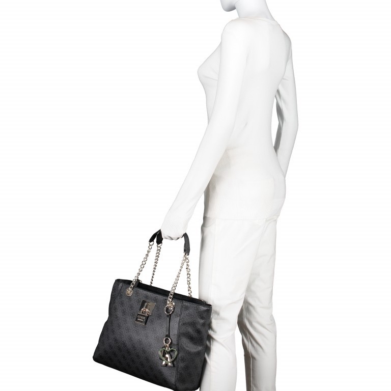 Shopper Downtown Cool Coal, Farbe: anthrazit, Marke: Guess, EAN: 0190231222453, Abmessungen in cm: 34x27x10, Bild 5 von 6