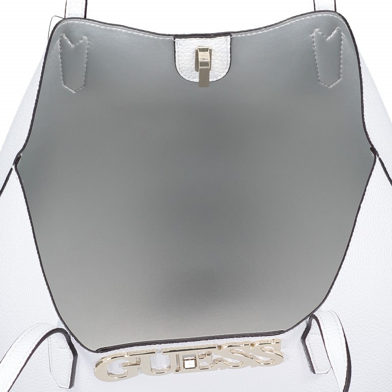 Shopper Uptown Chic Bag in Bag White, Farbe: weiß, Marke: Guess, EAN: 0190231229698, Abmessungen in cm: 39x30.5x11.5, Bild 5 von 13