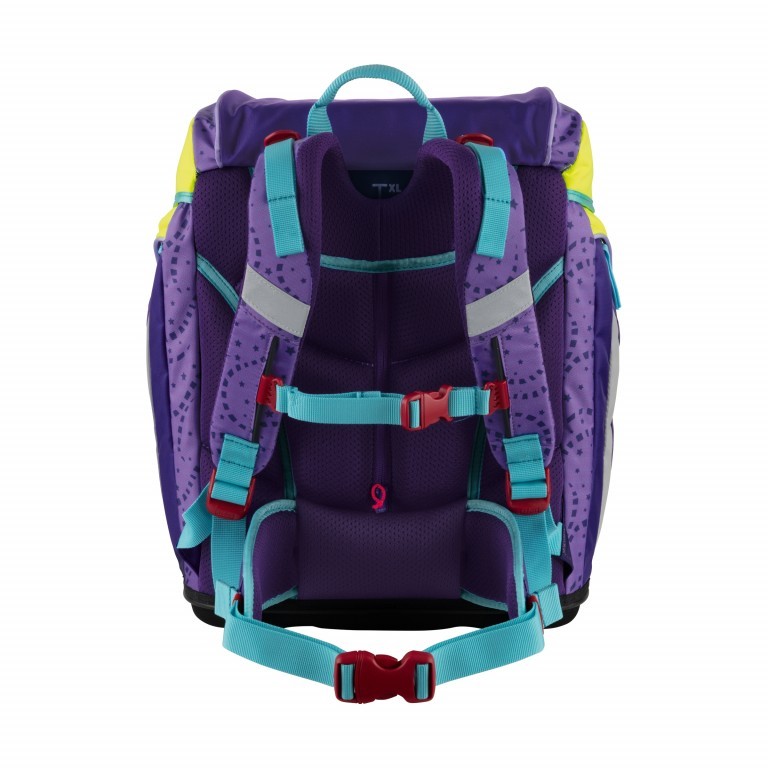 Schulranzen Alpha Set 4-teilig Dance, Farbe: flieder/lila, Marke: Scout, EAN: 4007953416830, Abmessungen in cm: 32x40x25, Bild 4 von 11