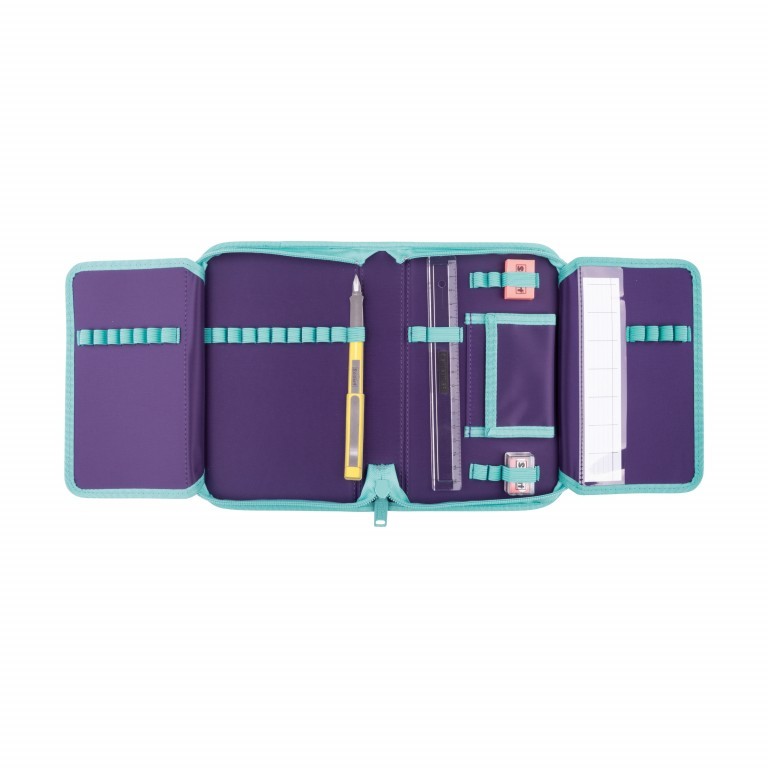 Schulranzen Alpha Set 4-teilig Dance, Farbe: flieder/lila, Marke: Scout, EAN: 4007953416830, Abmessungen in cm: 32x40x25, Bild 9 von 11