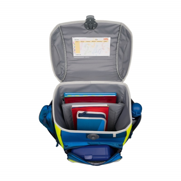 Schulranzen Genius Set 4-teilig Polizei, Farbe: blau/petrol, Marke: Scout, EAN: 4007953418193, Abmessungen in cm: 31x29x22, Bild 6 von 10