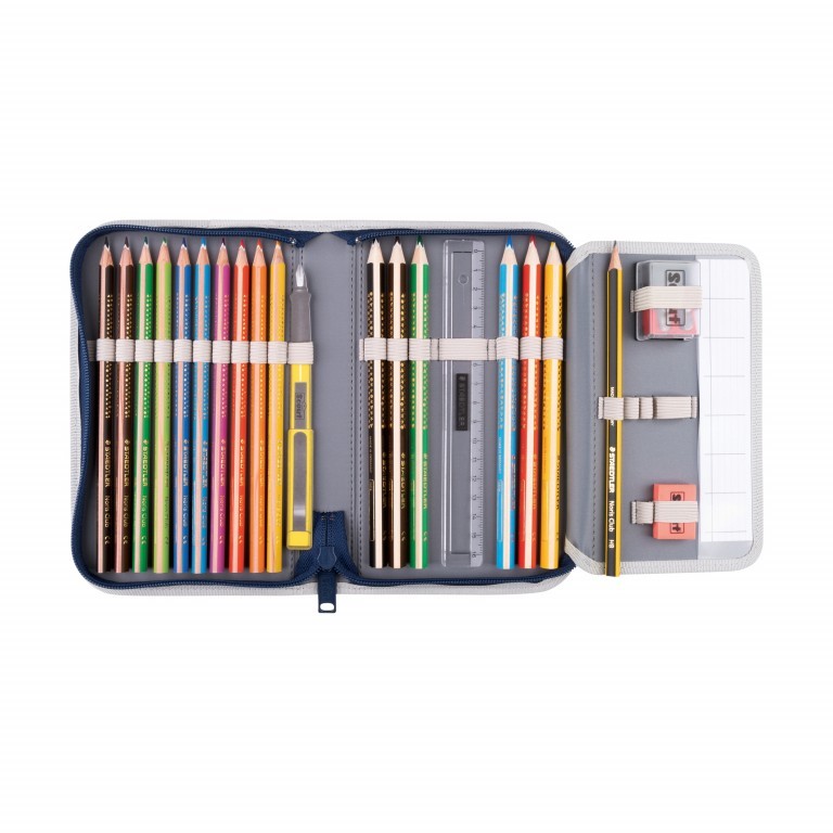 Schulranzen Genius Set 4-teilig Polizei, Farbe: blau/petrol, Marke: Scout, EAN: 4007953418193, Abmessungen in cm: 31x29x22, Bild 8 von 10