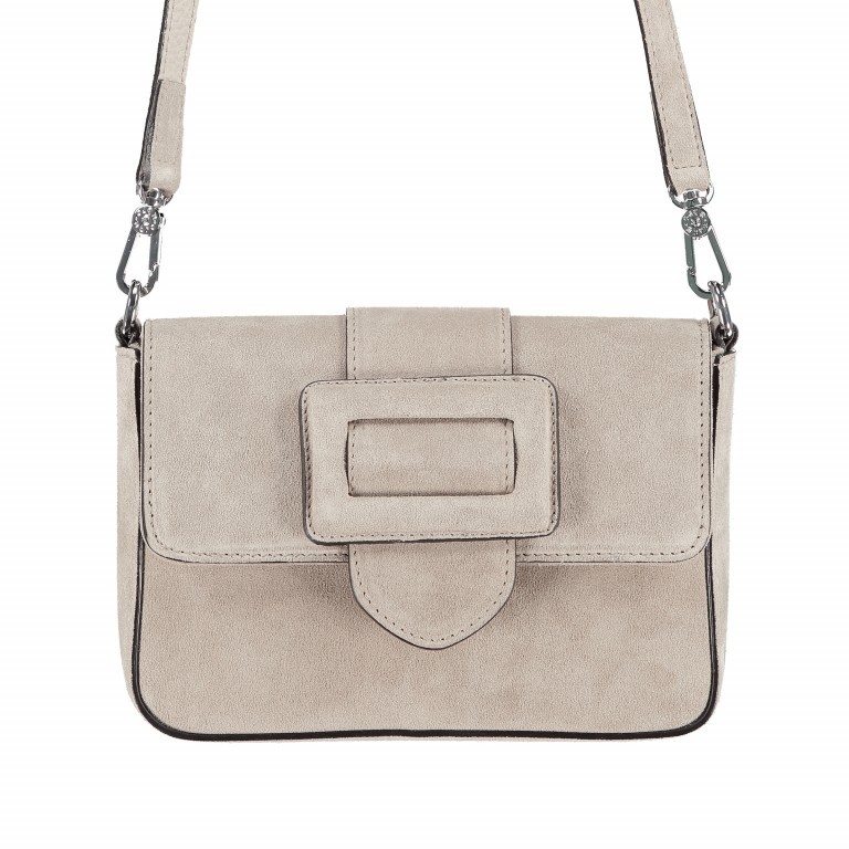 Schultertasche Suede Light Grey, Farbe: grau, Marke: Abro, EAN: 4061724056748, Abmessungen in cm: 21x16x5, Bild 1 von 6