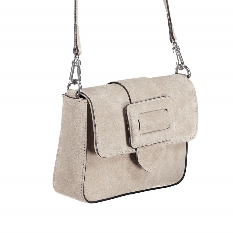 Schultertasche Suede Light Grey, Farbe: grau, Marke: Abro, EAN: 4061724056748, Abmessungen in cm: 21x16x5, Bild 2 von 6