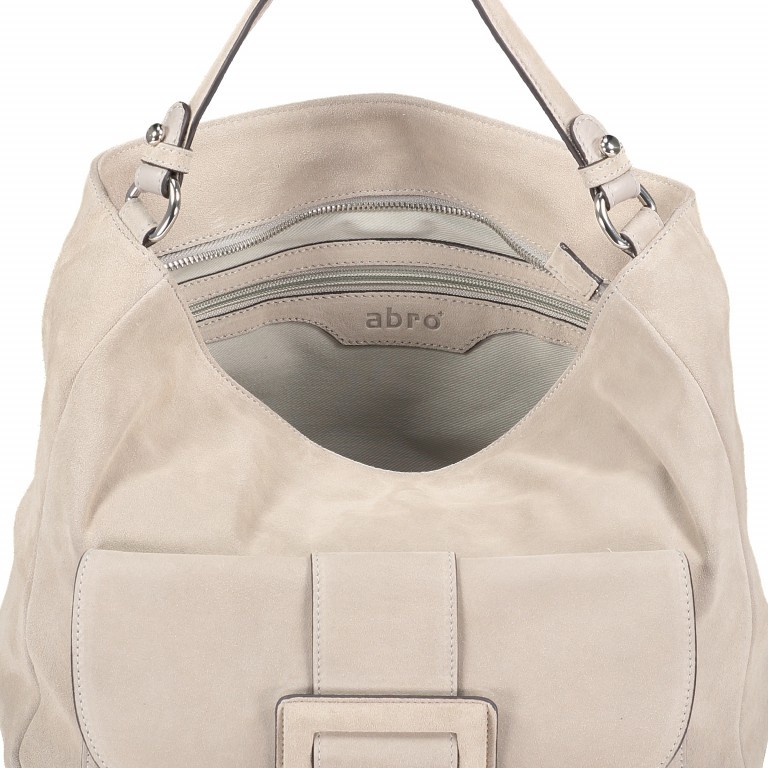 Tasche Suede Light Grey, Farbe: grau, Marke: Abro, EAN: 4061724053259, Abmessungen in cm: 32x32x10, Bild 8 von 8