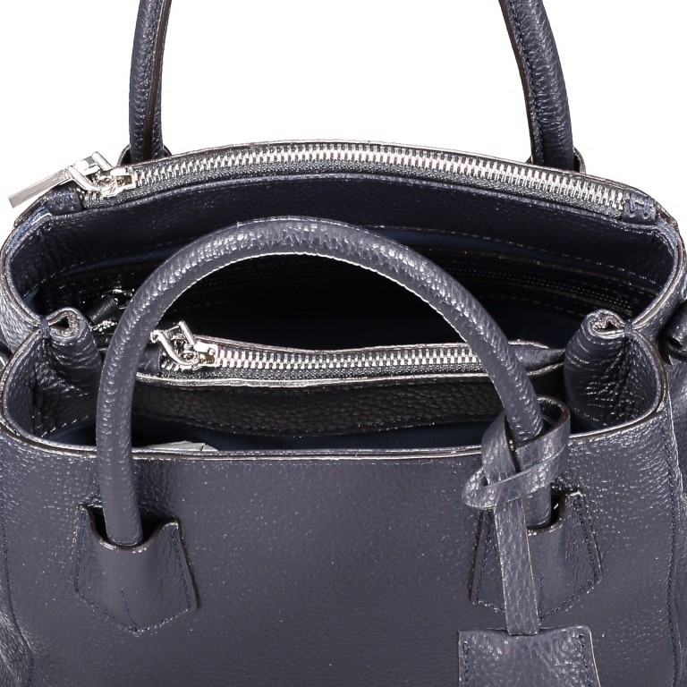Handtasche Adria Navy, Farbe: blau/petrol, Marke: Abro, EAN: 4061724066242, Abmessungen in cm: 22x21x11, Bild 4 von 6