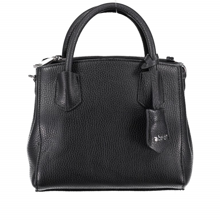 Handtasche Adria Black Nickel, Farbe: schwarz, Marke: Abro, EAN: 4061724066235, Abmessungen in cm: 22x21x11, Bild 1 von 6