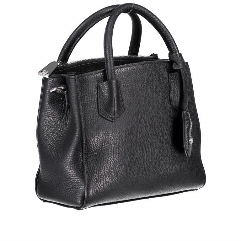 Handtasche Adria Black Nickel, Farbe: schwarz, Marke: Abro, EAN: 4061724066235, Abmessungen in cm: 22x21x11, Bild 2 von 6