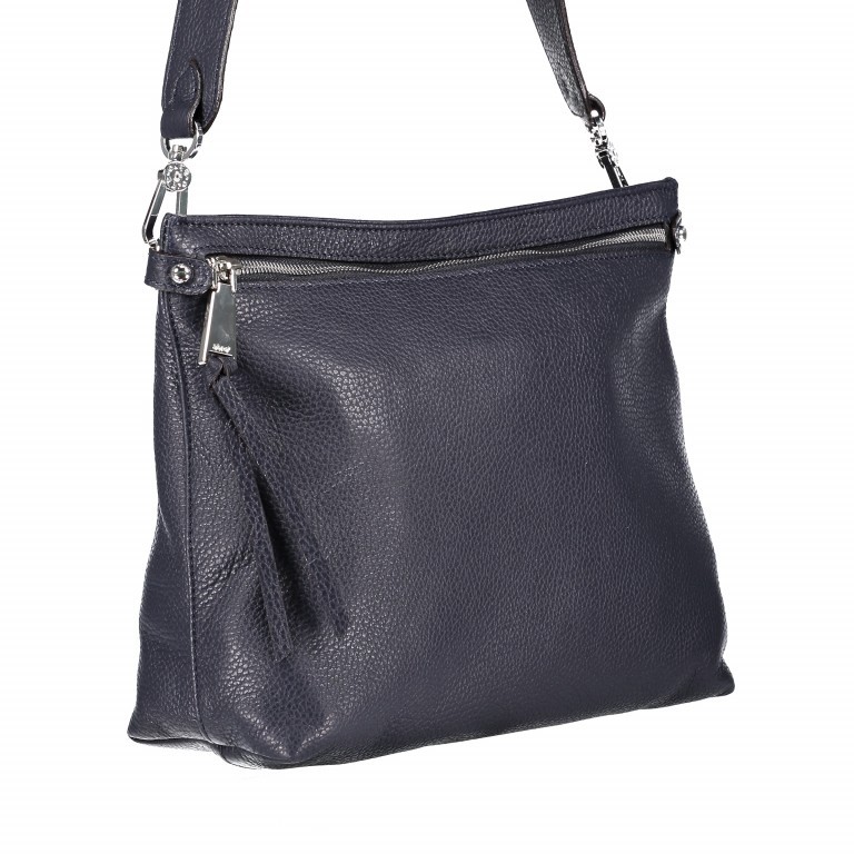 Schultertasche Adria Navy, Farbe: blau/petrol, Marke: Abro, EAN: 4061724222129, Abmessungen in cm: 30x23x10, Bild 2 von 6