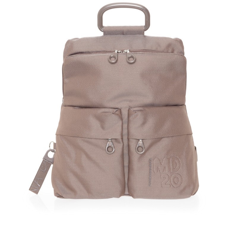 Rucksack MD20 QMTZ4 Taupe, Farbe: taupe/khaki, Marke: Mandarina Duck, EAN: 8032803690142, Abmessungen in cm: 28x34x11, Bild 1 von 7