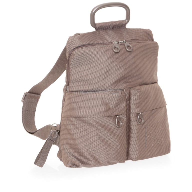 Rucksack MD20 QMTZ4 Taupe, Farbe: taupe/khaki, Marke: Mandarina Duck, EAN: 8032803690142, Abmessungen in cm: 28x34x11, Bild 2 von 7