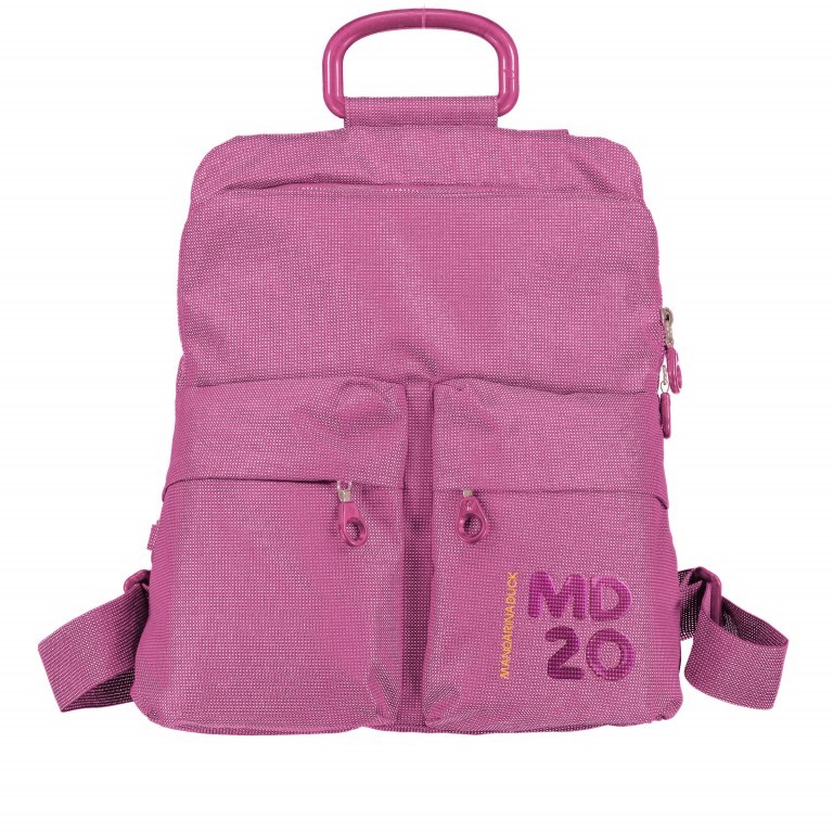 Rucksack MD20 QMTZ4 Very Berry, Farbe: rosa/pink, Marke: Mandarina Duck, EAN: 8032803690616, Abmessungen in cm: 28x34x11, Bild 1 von 7