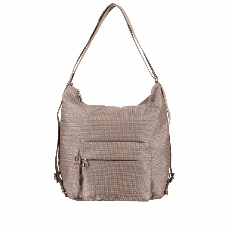 Rucksack MD20 QMT09 auch als Tasche tragbar Taupe, Farbe: taupe/khaki, Marke: Mandarina Duck, EAN: 8032803689238, Abmessungen in cm: 32x38x14, Bild 1 von 10