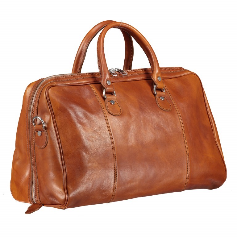 Reisetasche Größe XS Cognac, Farbe: cognac, Marke: Hausfelder Manufaktur, EAN: 4065646000650, Bild 2 von 7