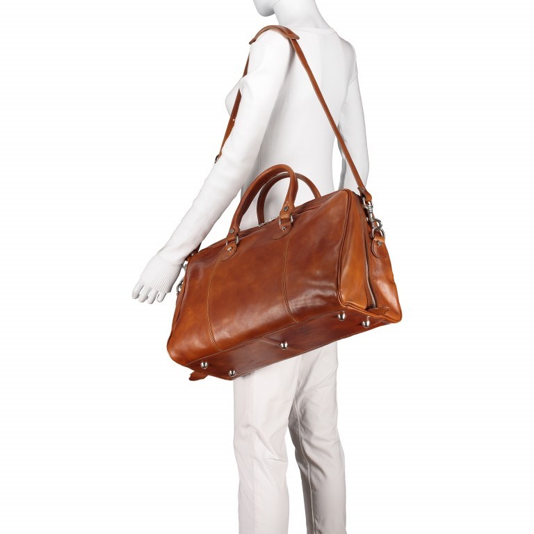 Reisetasche Größe XS Cognac, Farbe: cognac, Marke: Hausfelder Manufaktur, EAN: 4065646000650, Bild 4 von 7