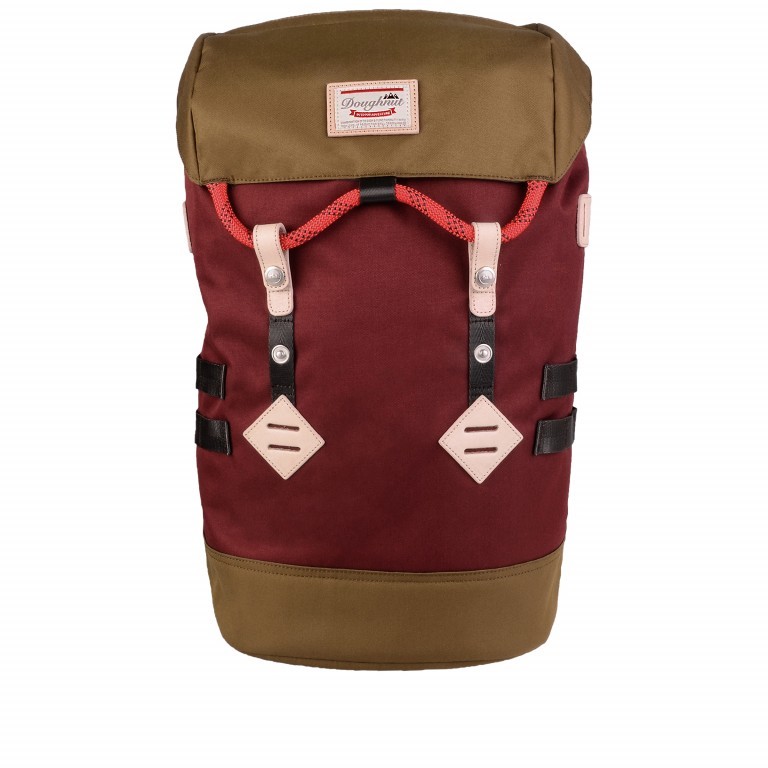 Rucksack Colorado Volumen 21 Liter Wine Khaki, Farbe: rot/weinrot, Marke: Doughnut, EAN: 4897065904086, Abmessungen in cm: 28x47x15, Bild 1 von 11