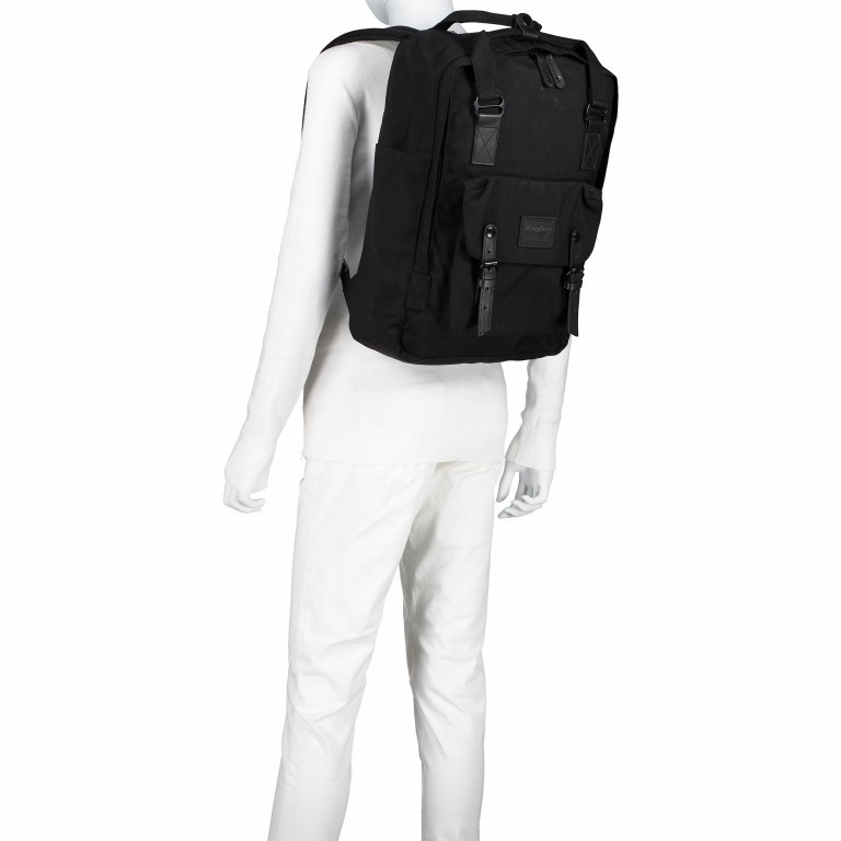 Rucksack Macaroon Large Größe 18 Liter All Black, Farbe: schwarz, Marke: Doughnut, EAN: 4897065907179, Abmessungen in cm: 32x45x12.5, Bild 2 von 3