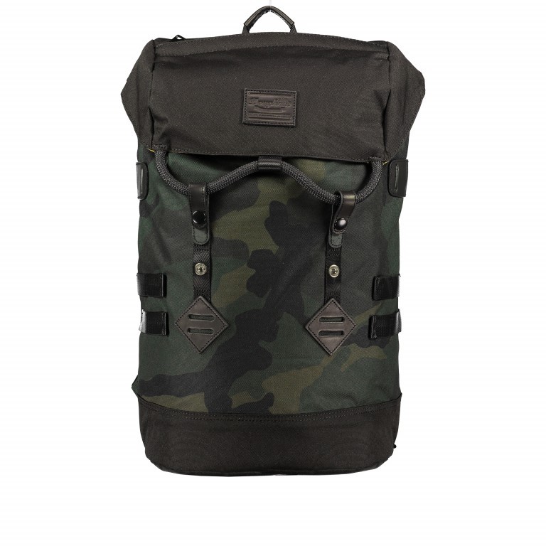 Rucksack Colorado Camouflage Größe 21 Liter Army Black, Farbe: grün/oliv, Marke: Doughnut, EAN: 4897065909951, Abmessungen in cm: 28x47x15, Bild 1 von 4