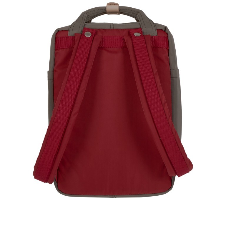 Rucksack Macaroon Bicolor Volumen 16 Liter Wine Grey, Farbe: rot/weinrot, Marke: Doughnut, EAN: 4897065903430, Abmessungen in cm: 28x38x11, Bild 3 von 8