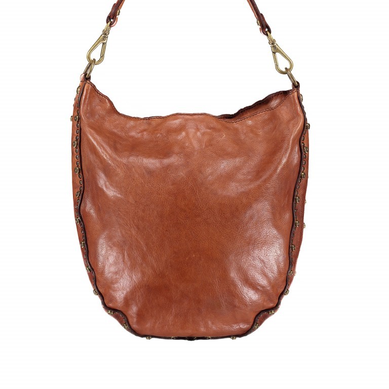 Beuteltasche Leder Cognac, Farbe: cognac, Marke: Campomaggi, EAN: 8054302199346, Abmessungen in cm: 32x32x4.5, Bild 1 von 8