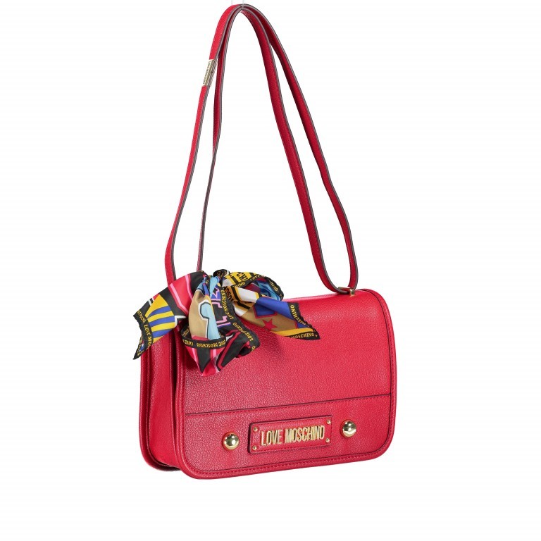 Umhängetasche Borsa Rot, Farbe: rot/weinrot, Marke: Love Moschino, EAN: 8032698600240, Abmessungen in cm: 28x18x8, Bild 1 von 3