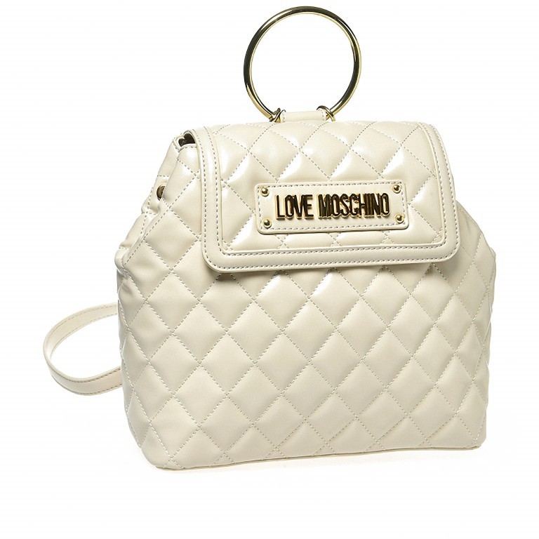Rucksack Beige, Farbe: beige, Marke: Love Moschino, EAN: 8032698604149, Abmessungen in cm: 25x25x9.5, Bild 1 von 2