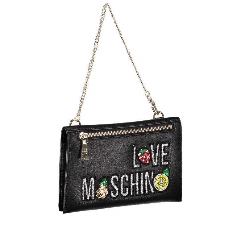 Rucksack Schwarz, Farbe: schwarz, Marke: Love Moschino, EAN: 8032698606204, Abmessungen in cm: 25x29x14, Bild 7 von 7