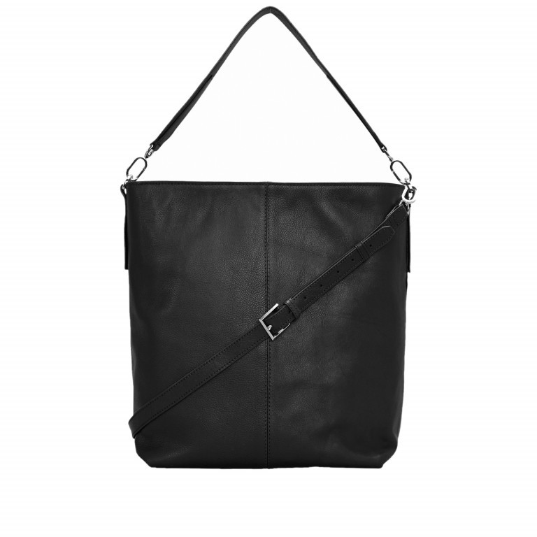 Beuteltasche Essentials Hobo Black, Farbe: schwarz, Marke: Liebeskind Berlin, EAN: 4058629087519, Abmessungen in cm: 30x33x12, Bild 4 von 7