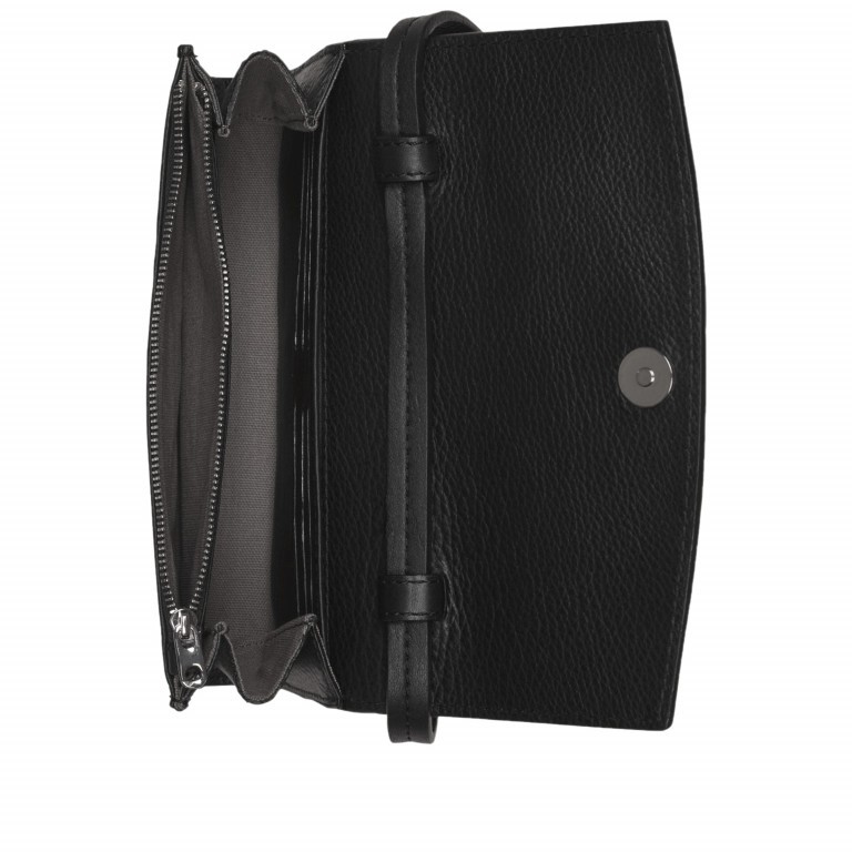 Umhängetasche Essentials Clutch Black, Farbe: schwarz, Marke: Liebeskind Berlin, EAN: 4058629087311, Abmessungen in cm: 21x11.5x4, Bild 3 von 5