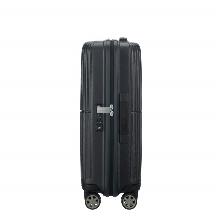 Koffer Orfeo Spinner 55 Ink Black, Farbe: schwarz, Marke: Samsonite, EAN: 5414847812576, Abmessungen in cm: 40x55x20, Bild 2 von 12