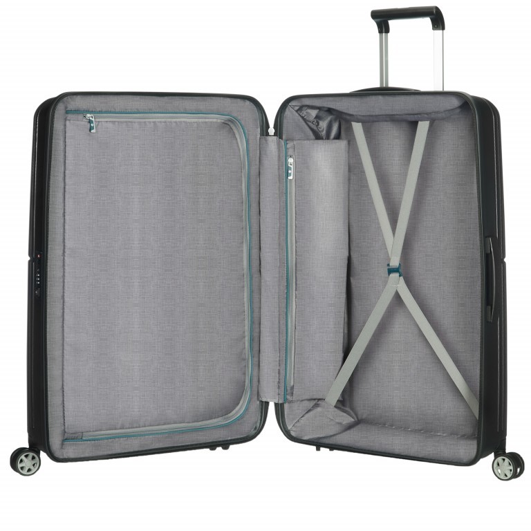 Koffer Orfeo Spinner 69 Ink Black, Farbe: schwarz, Marke: Samsonite, EAN: 5414847812613, Abmessungen in cm: 47x69x27, Bild 4 von 12