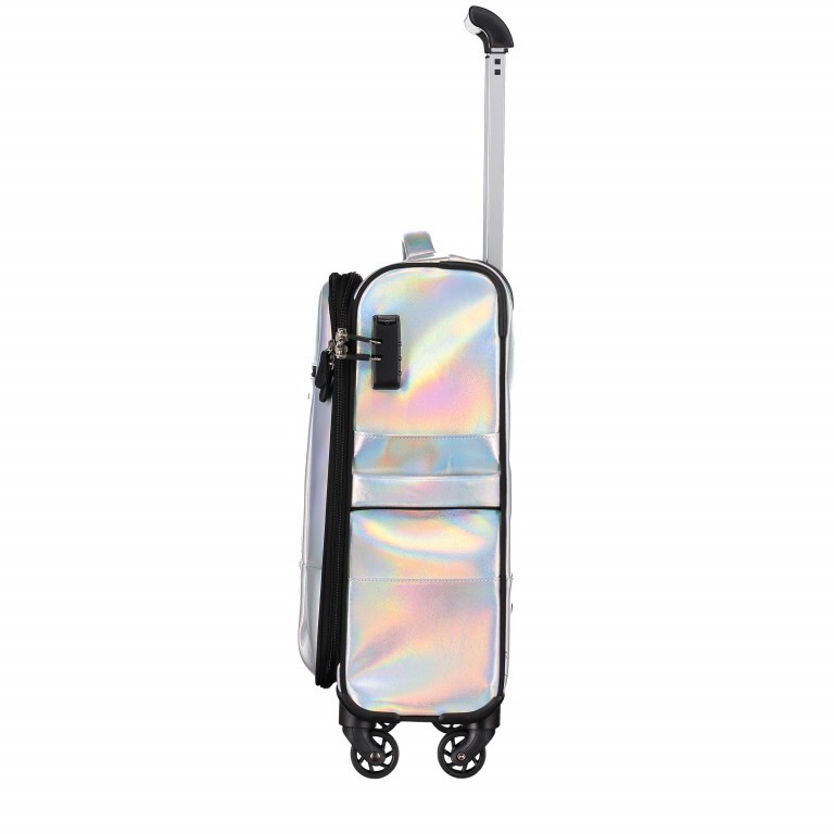 Handgepäck-Trolley Hologramm Größe 55 cm Silver Hologram, Farbe: metallic, Marke: American Tourister, EAN: 5414847932649, Abmessungen in cm: 40x55x20, Bild 3 von 5