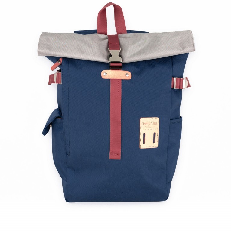 Rucksack Norikura Rolltop Navy, Farbe: blau/petrol, Marke: Harvest Label, EAN: 4260594130347, Abmessungen in cm: 26x40x13, Bild 1 von 9