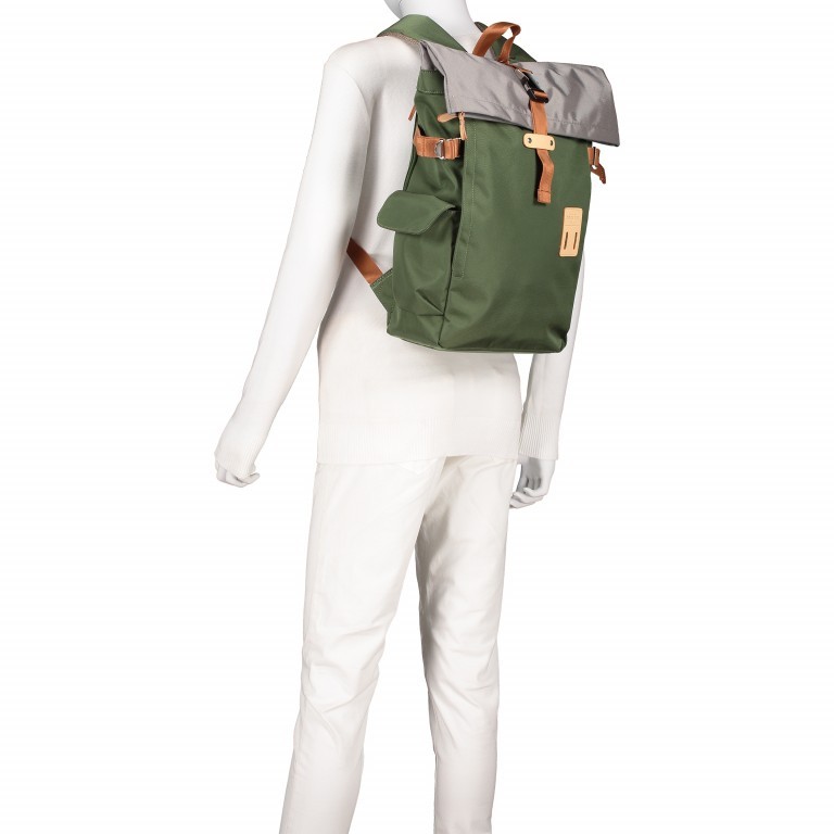 Rucksack Norikura Rolltop Weiß, Farbe: weiß, Marke: Harvest Label, EAN: 4260594130125, Abmessungen in cm: 26x40x13, Bild 6 von 10