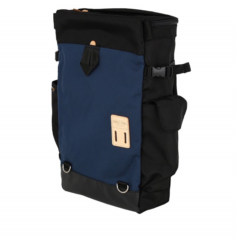Rucksack Washiba Toploader Navy, Farbe: blau/petrol, Marke: Harvest Label, EAN: 4260594130521, Abmessungen in cm: 28x48x13, Bild 2 von 5