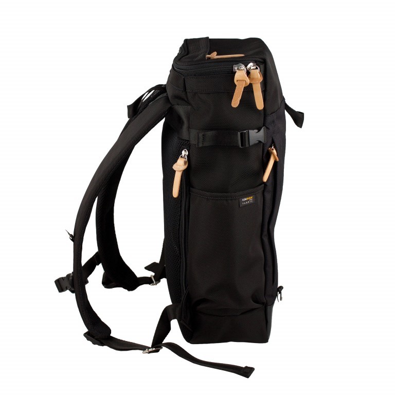 Rucksack Washiba Toploader Black, Farbe: schwarz, Marke: Harvest Label, EAN: 4260594130156, Abmessungen in cm: 28x48x13, Bild 4 von 7