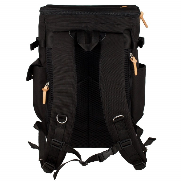 Rucksack Washiba Toploader Black, Farbe: schwarz, Marke: Harvest Label, EAN: 4260594130156, Abmessungen in cm: 28x48x13, Bild 5 von 7