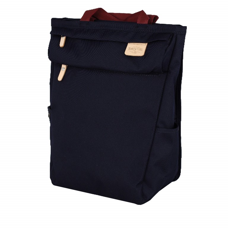 Rucksack Kuju Navy, Farbe: blau/petrol, Marke: Harvest Label, EAN: 4260594130613, Abmessungen in cm: 23x37x16, Bild 2 von 8