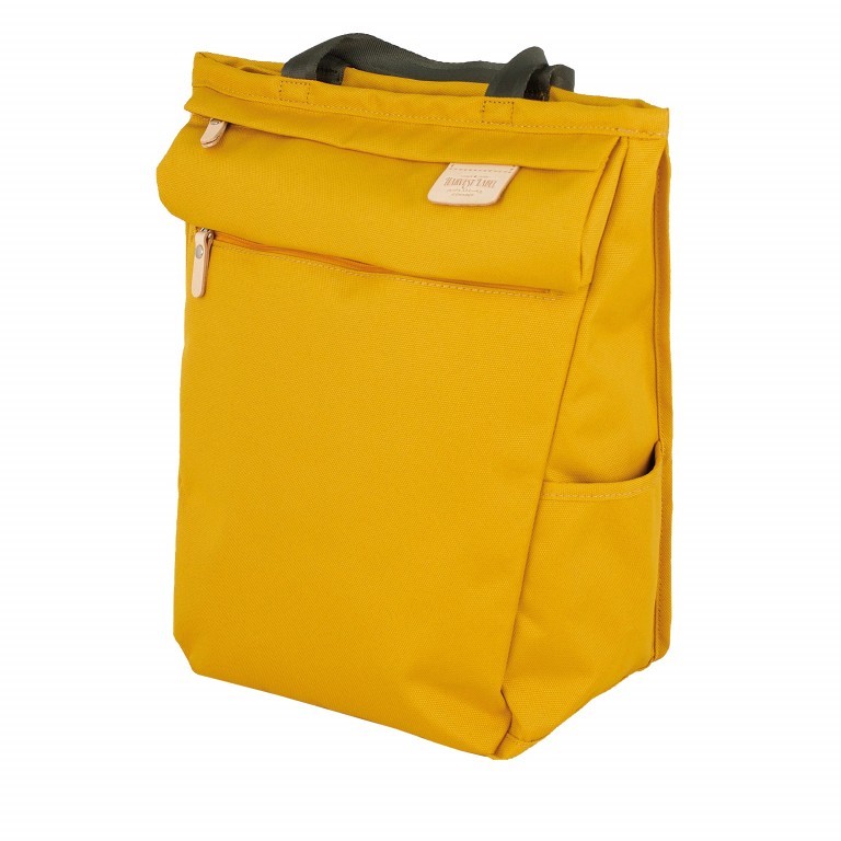 Rucksack Kuju Mustard, Farbe: gelb, Marke: Harvest Label, EAN: 4260594130644, Abmessungen in cm: 23x37x16, Bild 2 von 8