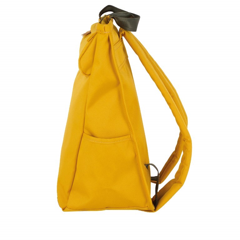 Rucksack Kuju Mustard, Farbe: gelb, Marke: Harvest Label, EAN: 4260594130644, Abmessungen in cm: 23x37x16, Bild 3 von 8