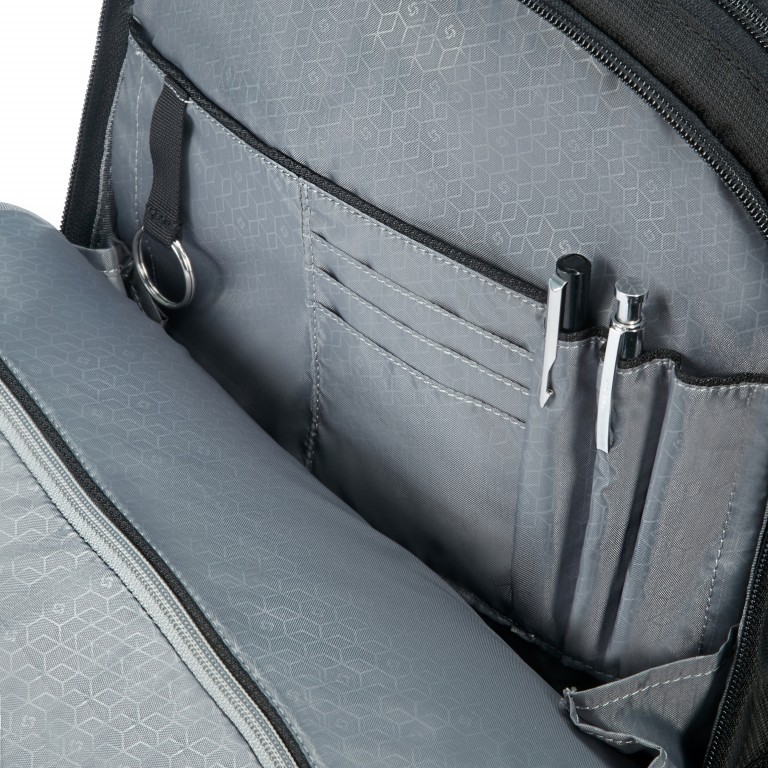 Rucksack Hexa-Packs Laptop Backpack 15.6 Zoll mit Smart Sleeve Black, Farbe: schwarz, Marke: Samsonite, EAN: 5414847923050, Abmessungen in cm: 31x48x18, Bild 6 von 10