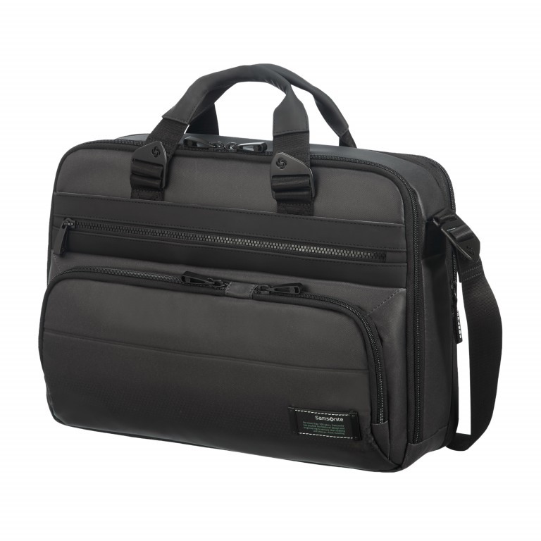 Laptoptasche Cityvibe 2.0 Laptop Bailhandle 15.6 Zoll erweiterbar Black, Farbe: schwarz, Marke: Samsonite, EAN: 5414847912474, Abmessungen in cm: 41x30x9, Bild 2 von 9