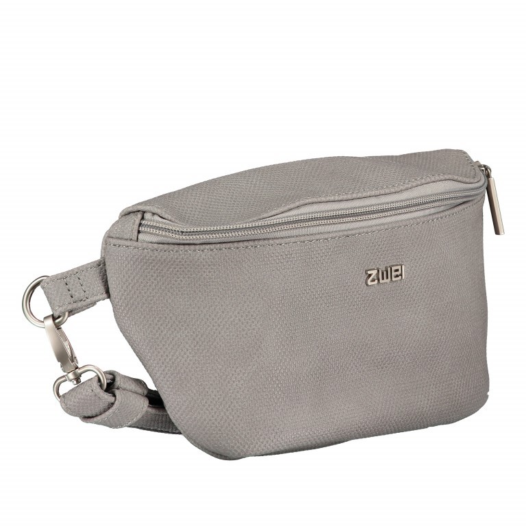 Gürteltasche Mademoiselle MH4 Canvas Grey, Farbe: grau, Marke: Zwei, EAN: 4250257920538, Abmessungen in cm: 25x14x6, Bild 2 von 7